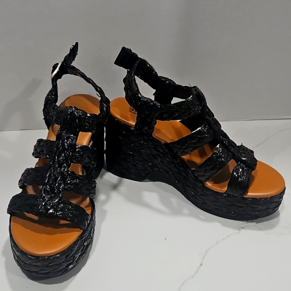 A.N.A merlin black espadrilles size 6.5 New!!